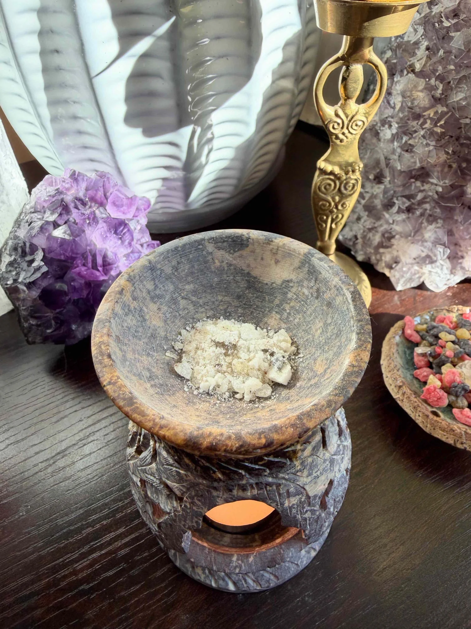 Premium White Oaxaca Copal Blanco Resin Incense Bursera Bipinnata